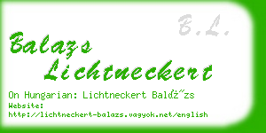 balazs lichtneckert business card